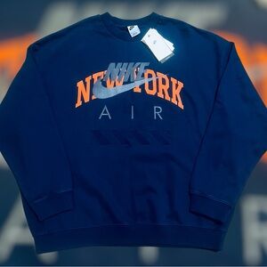 Nike Air New York Crewneck Sweatshirt Heavyweight Fleece Large NWT